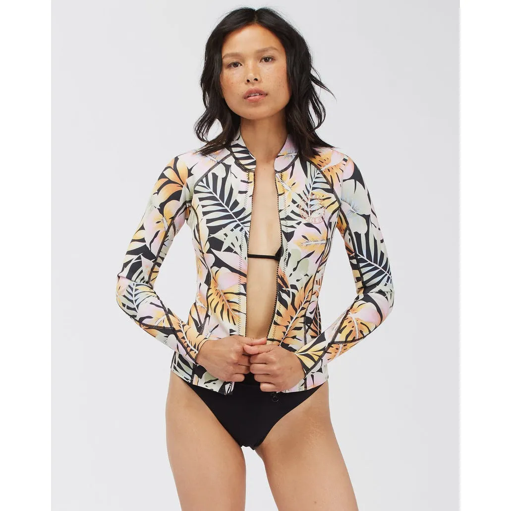 1mm Women's Billabong Peeky Wetsuit Jacket - Paradise Black - KVD6