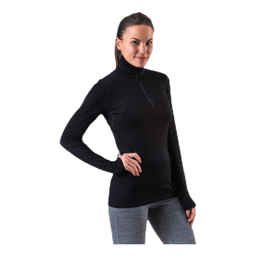 200 Oasis LS Half Zip Black