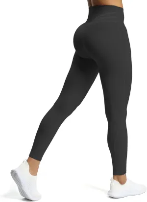 Aoxjox High Waisted Workout Leggings for Women Trinity Yoga Pants 26.5"