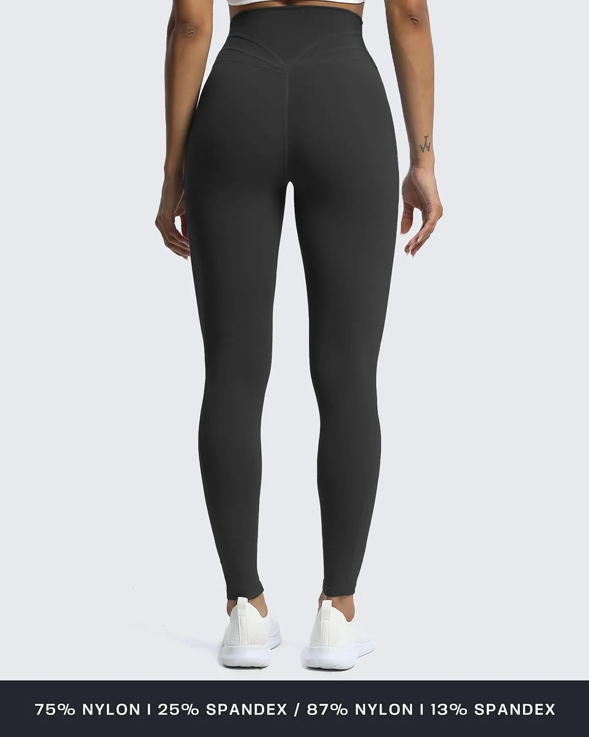 Aoxjox High Waisted Workout Leggings for Women Trinity Yoga Pants 26.5"