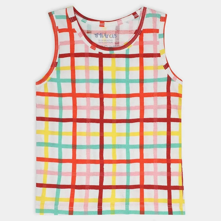 Baby Boy Vest with Striped Print- (Pack of 3)