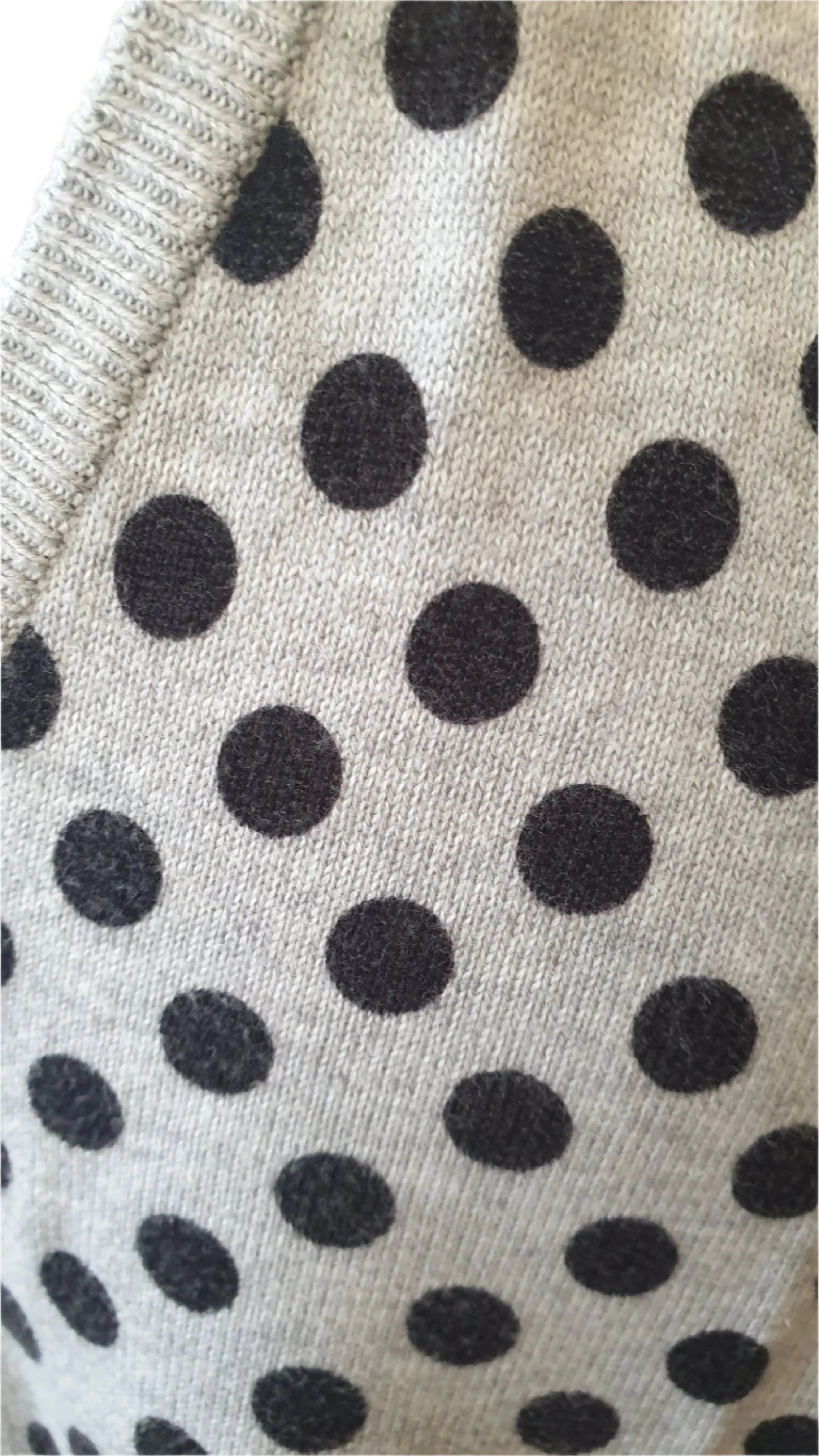 Ben Sherman Silver Polka Dots Vest (XL)
