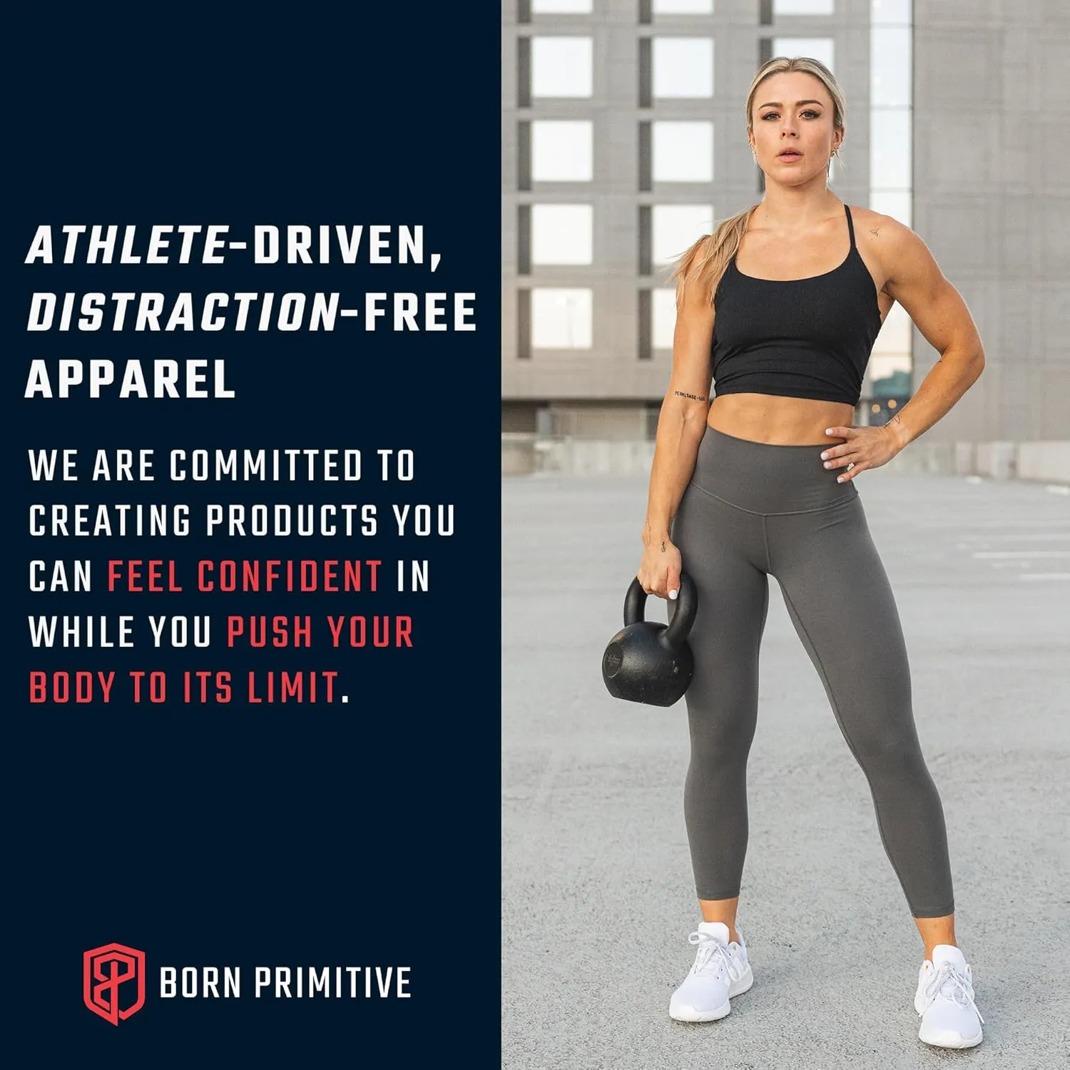 Born Primitive Inspire High-Waisted Workout Leggings for Women - Yoga Pants
