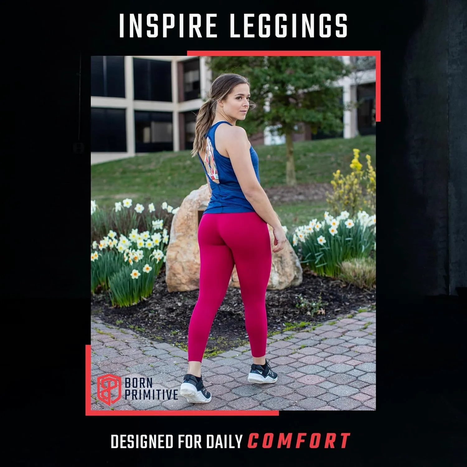 Born Primitive Inspire High-Waisted Workout Leggings for Women - Yoga Pants