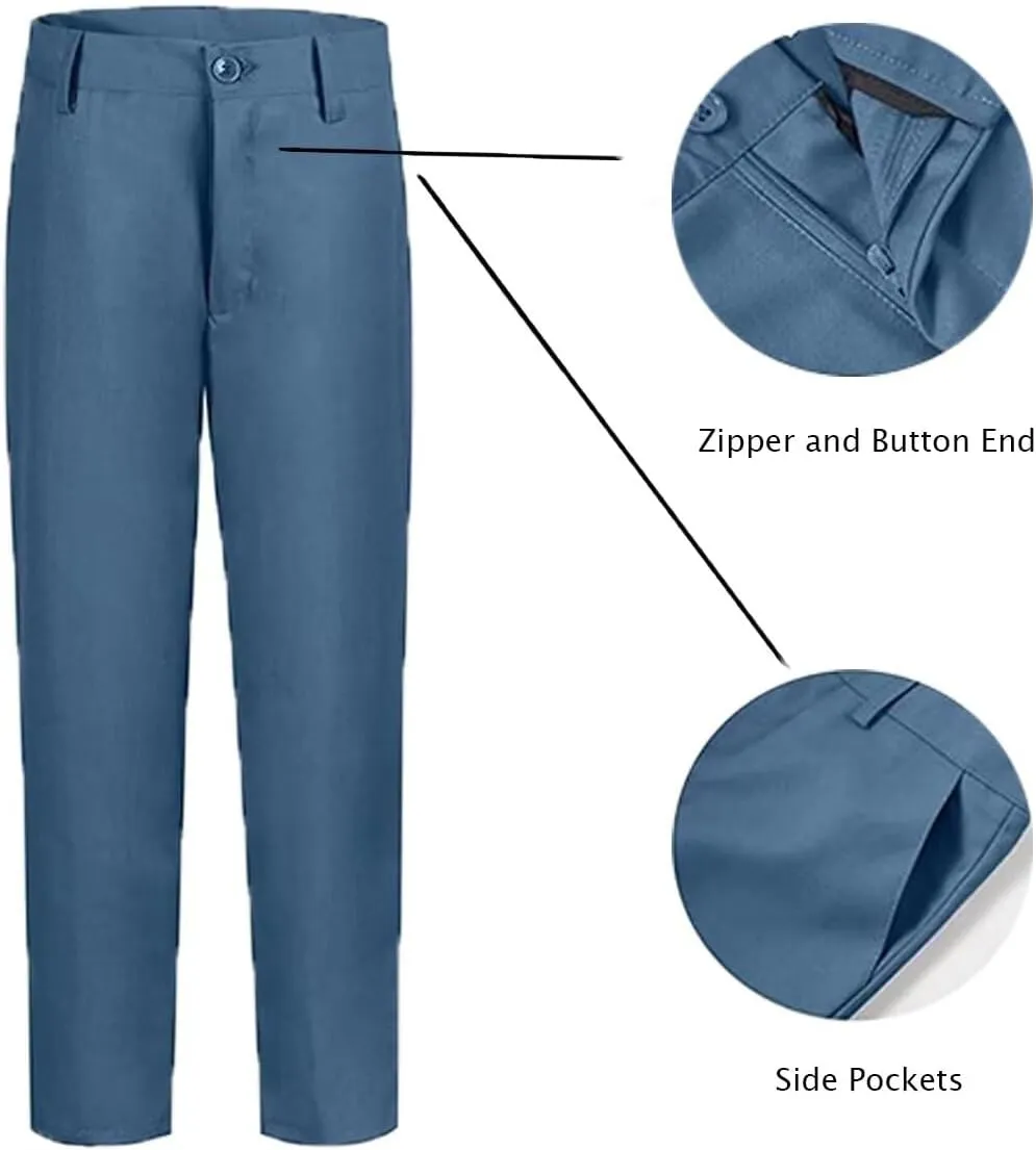 Boys Formal Suits Slim Fit Suit Kids Tuxedo Suits for Boys 5 Piece Boy Dress Pants Blazer Tie Bowtie