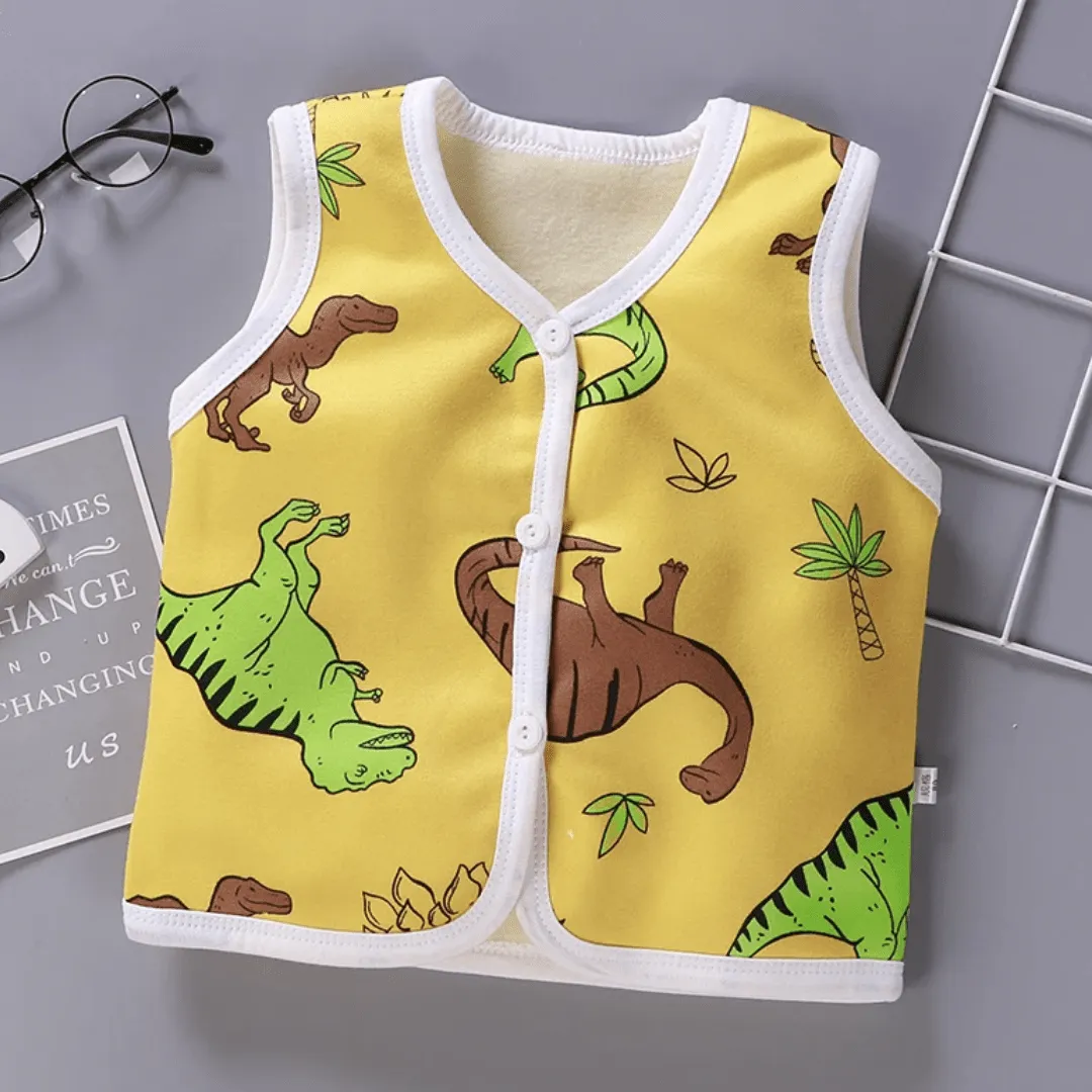 Cartoon Printed Cotton Vest