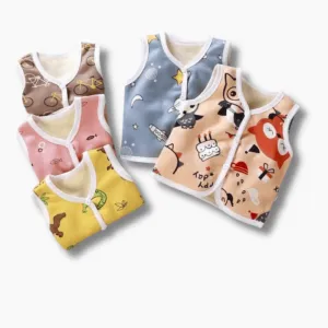 Cartoon Printed Cotton Vest