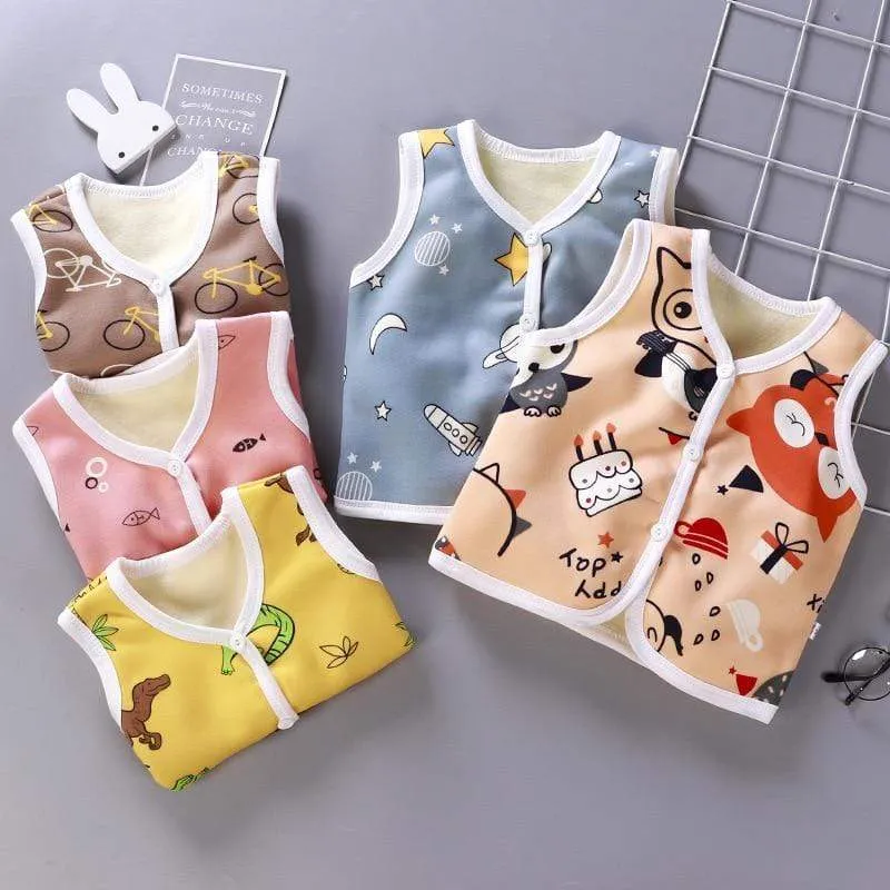 Cartoon Printed Cotton Vest