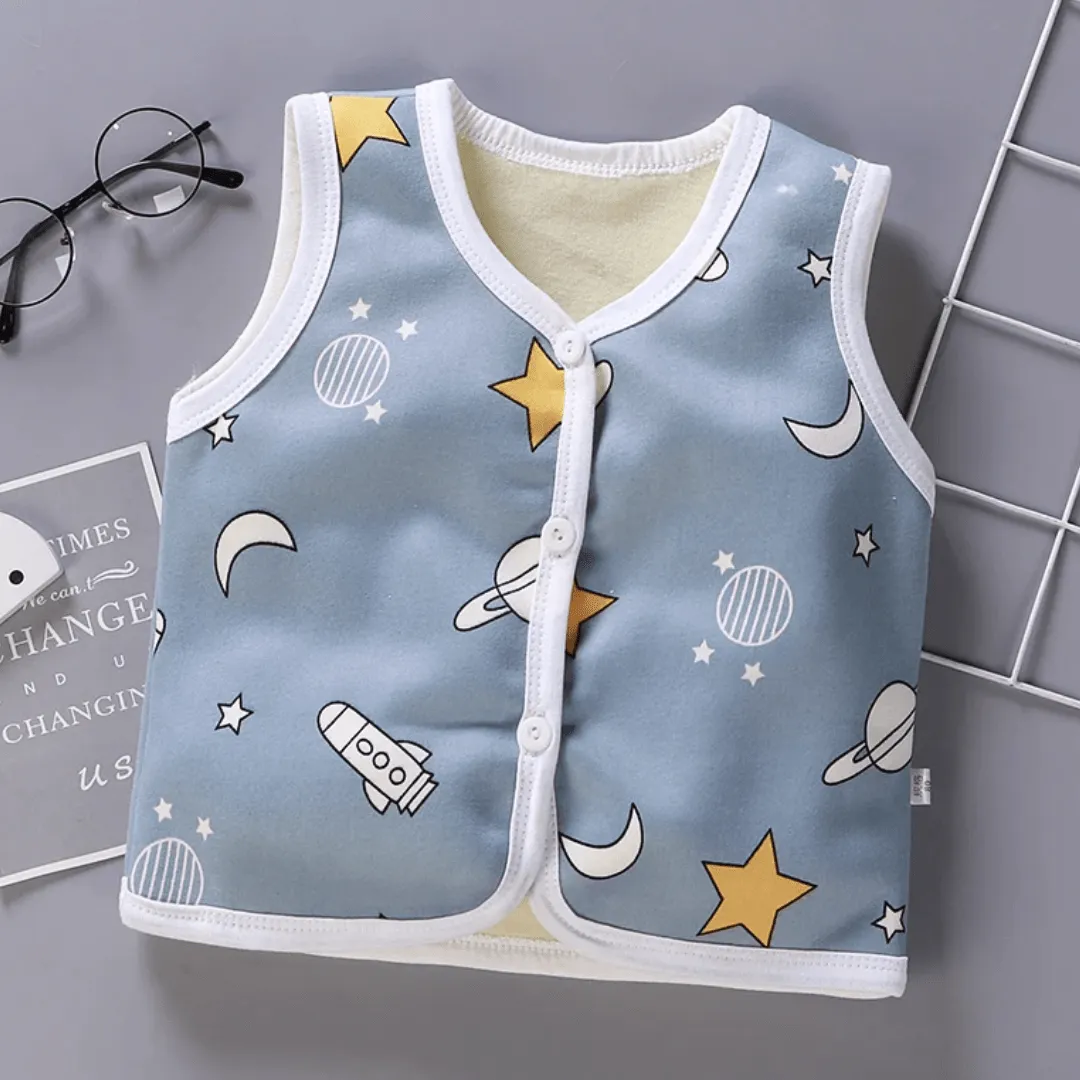 Cartoon Printed Cotton Vest