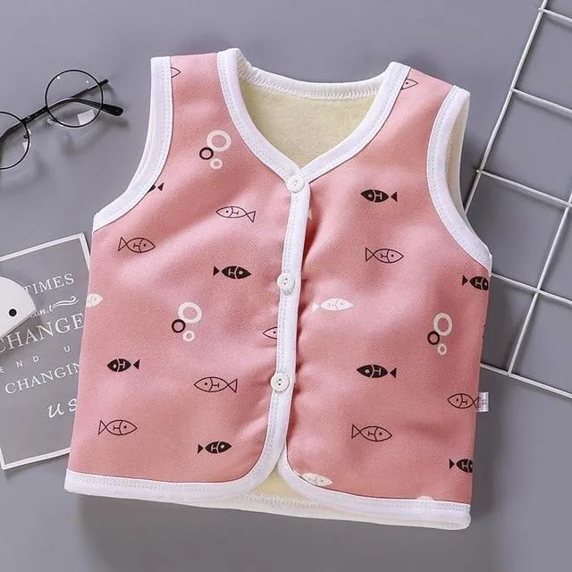 Cartoon Printed Cotton Vest
