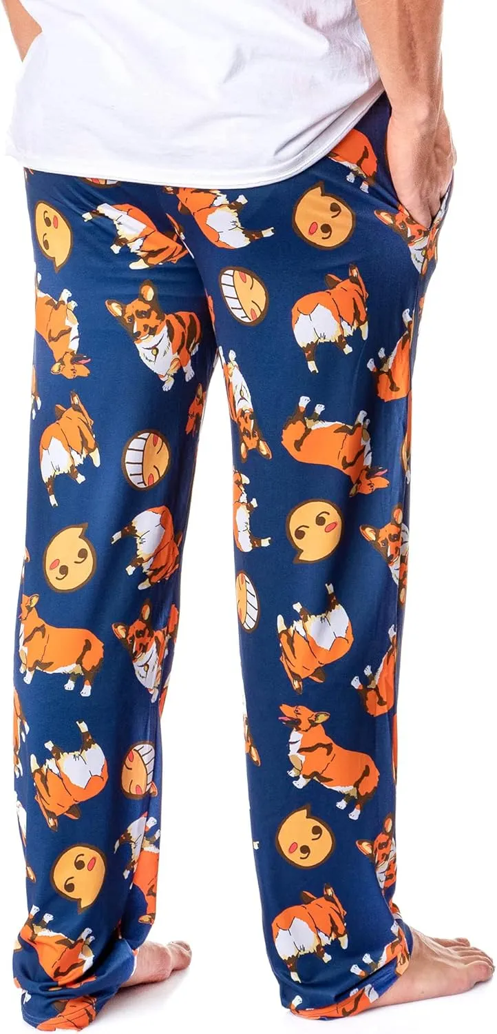 Cowboy Bebop Anime Men's Ein the Corgi Data Dog Adult Lounge Pajama Pants