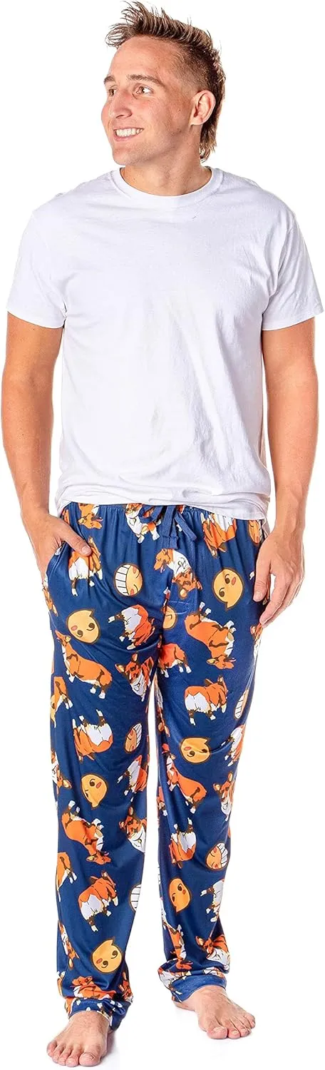 Cowboy Bebop Anime Men's Ein the Corgi Data Dog Adult Lounge Pajama Pants
