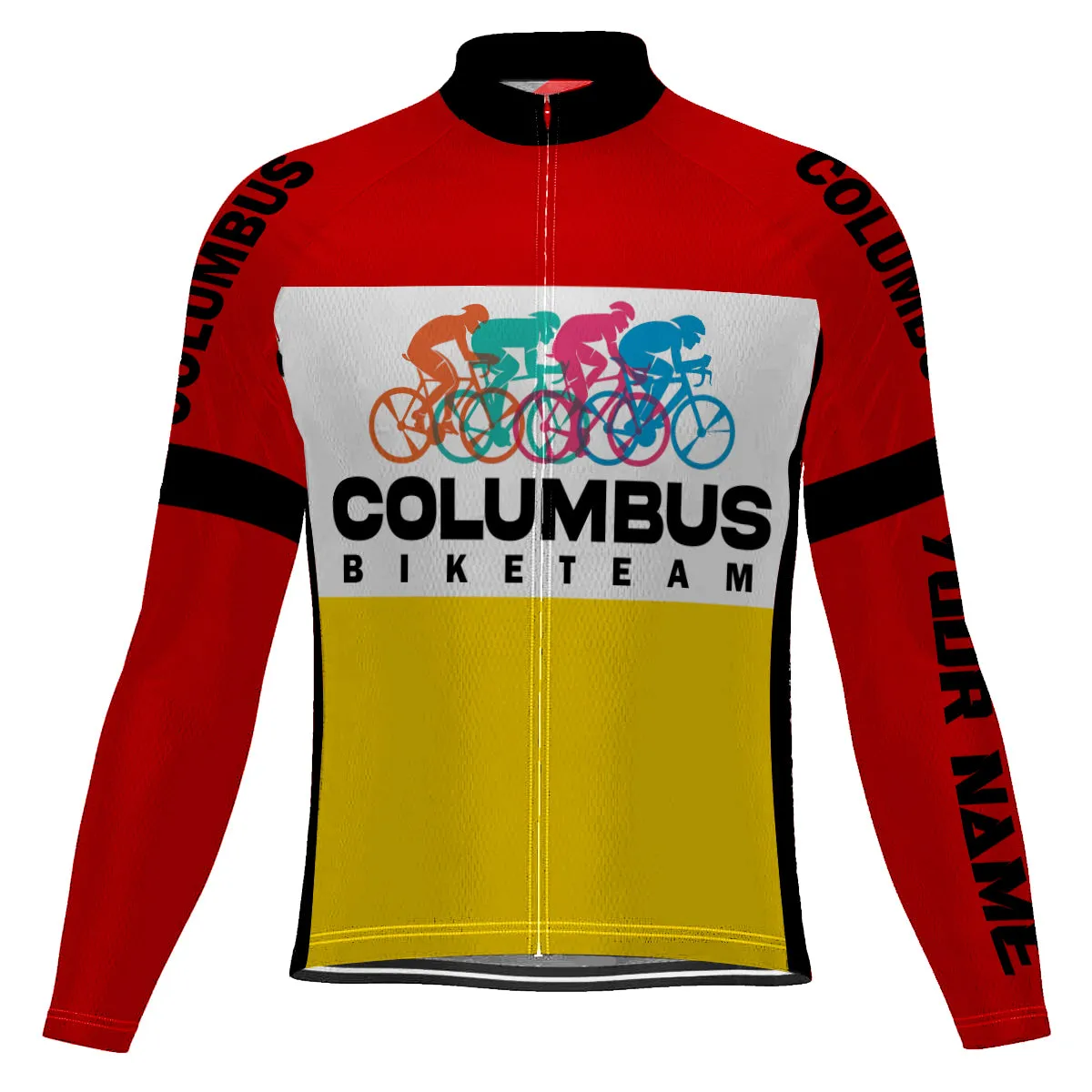 Customized Columbus Winter Thermal Fleece Long Sleeve For Men