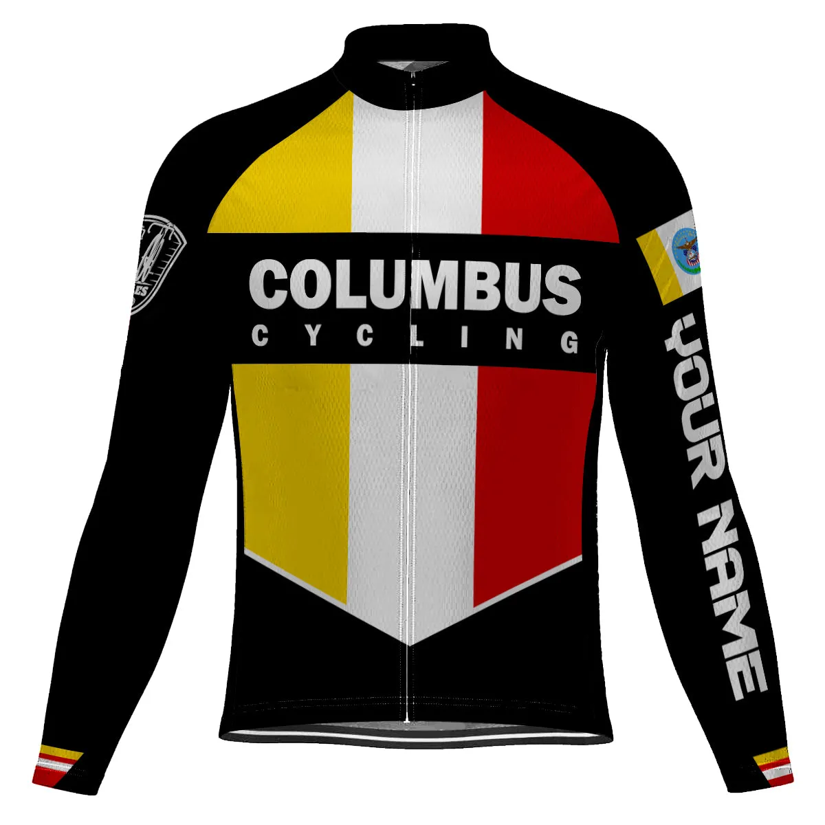Customized Columbus Winter Thermal Fleece Long Sleeve For Men