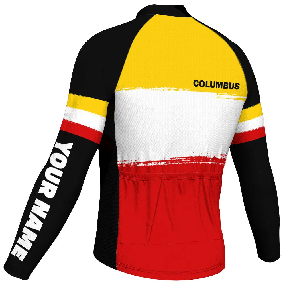 Customized Columbus Winter Thermal Fleece Long Sleeve For Men