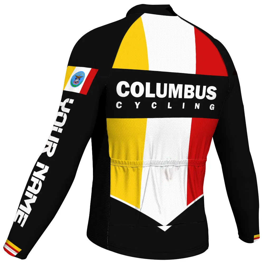 Customized Columbus Winter Thermal Fleece Long Sleeve For Men