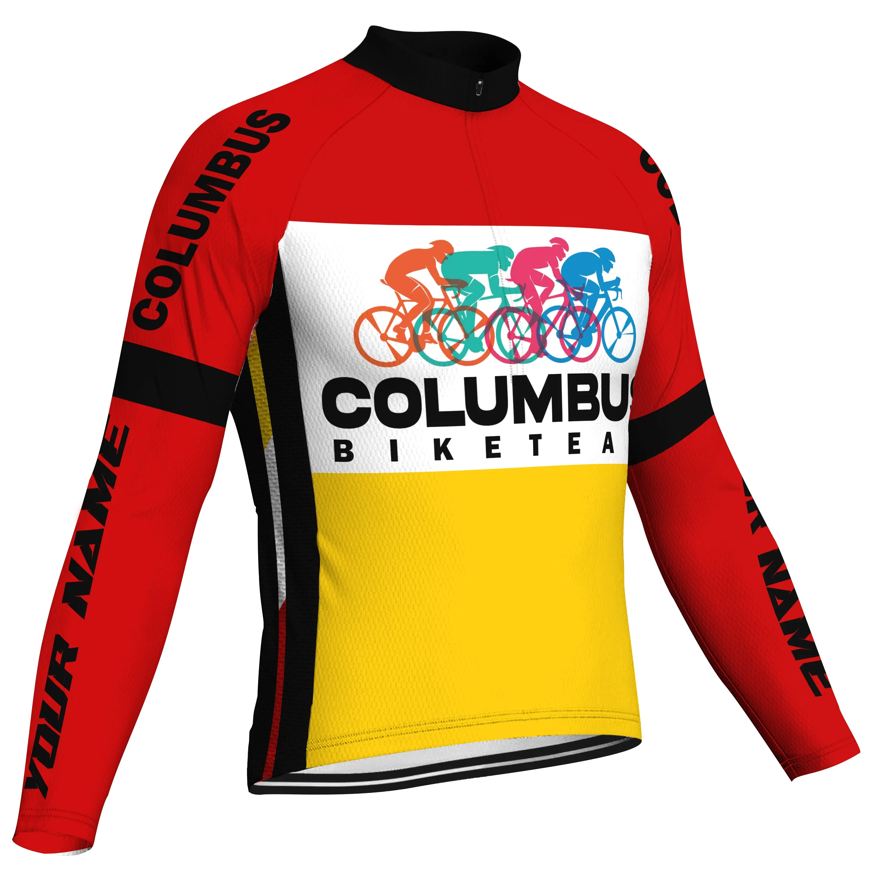 Customized Columbus Winter Thermal Fleece Long Sleeve For Men