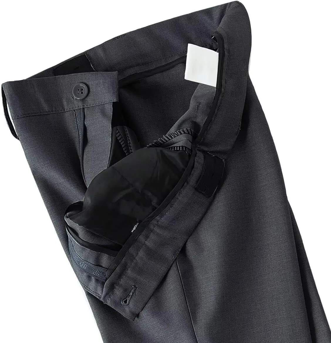 DHTS Boys Dress Pants (Size 2-20 Years) Slim Fit Uniform Pants for Toddler & Teens