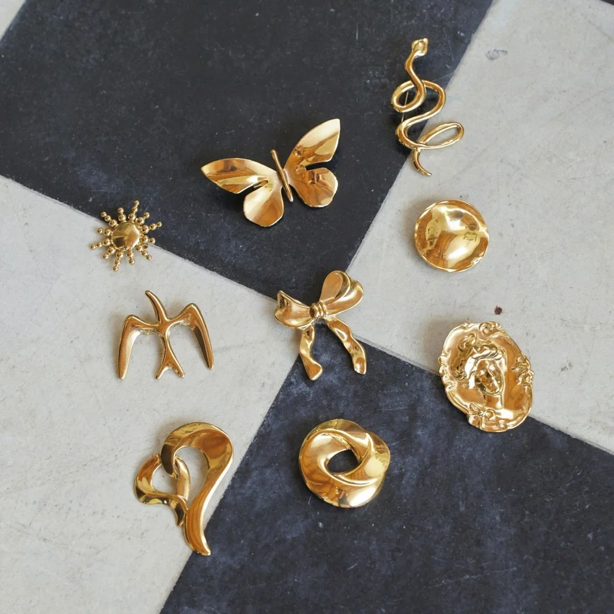 Ellie Vail Greer Abstract Circle Brooch