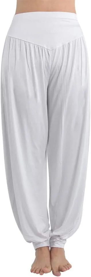 fitglam Women's Harem Pants Yoga Hippie Boho Beach Pants Summer Baggy Joggers Plus Size