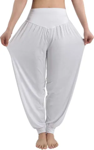 fitglam Women's Harem Pants Yoga Hippie Boho Beach Pants Summer Baggy Joggers Plus Size
