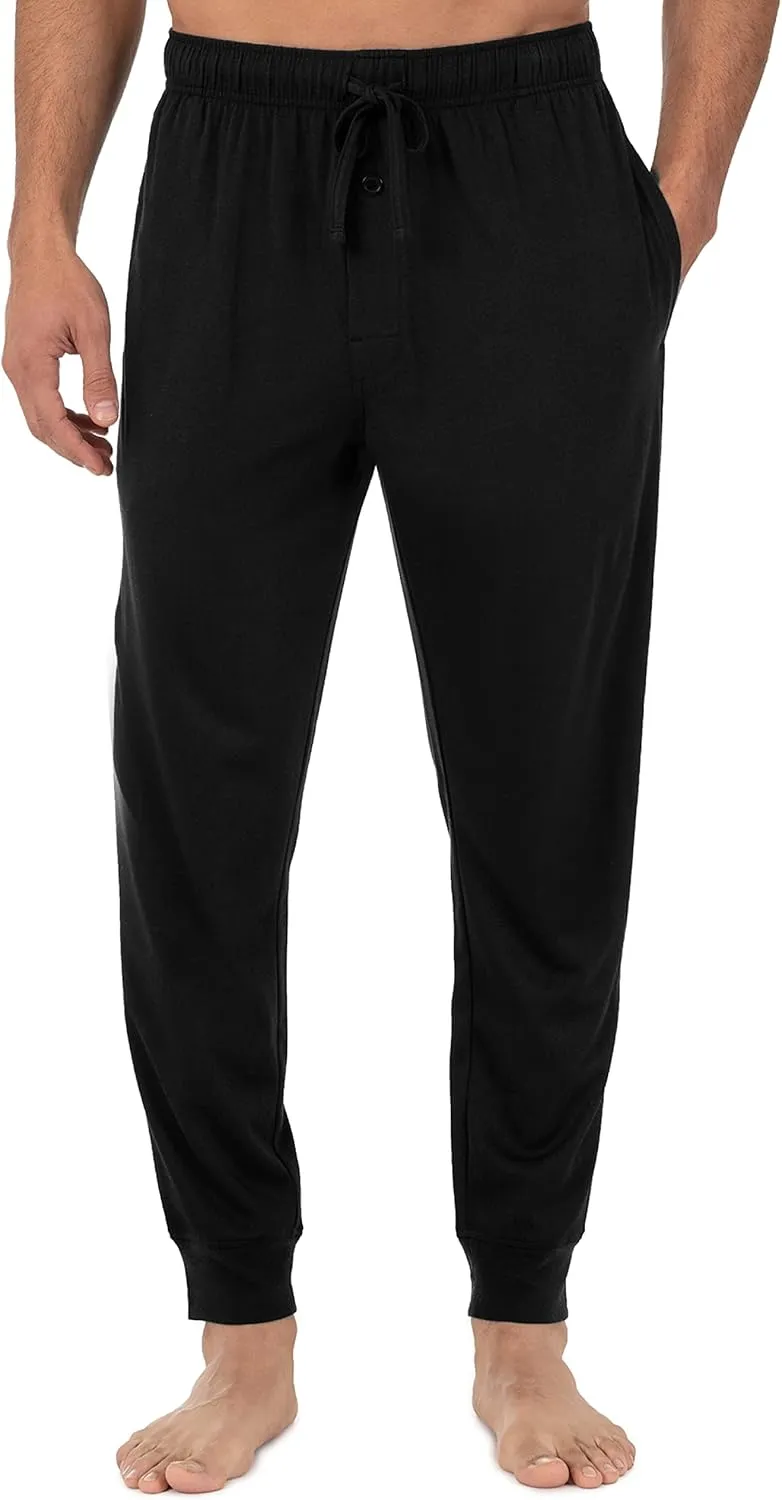 Fruit of the Loom Men's Jersey Knit Jogger Sleep Pant (1 and 2 Packs)