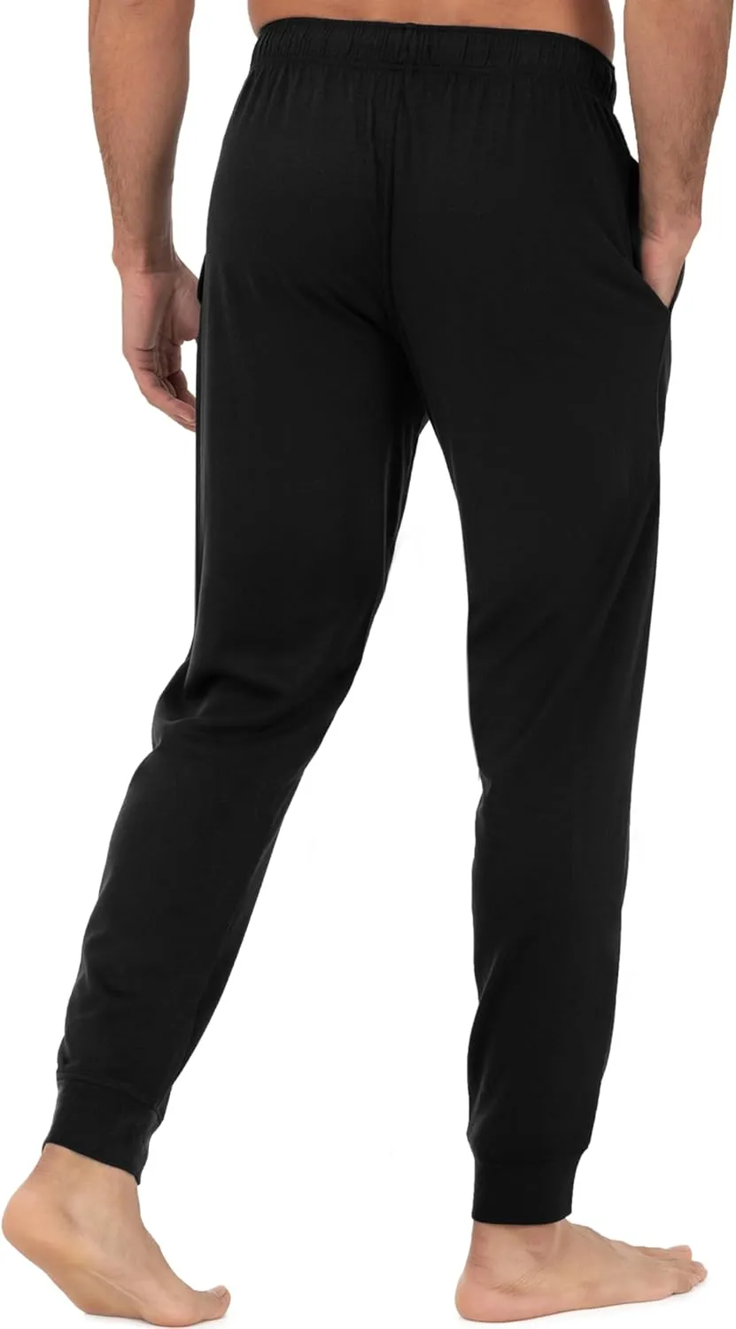 Fruit of the Loom Men's Jersey Knit Jogger Sleep Pant (1 and 2 Packs)