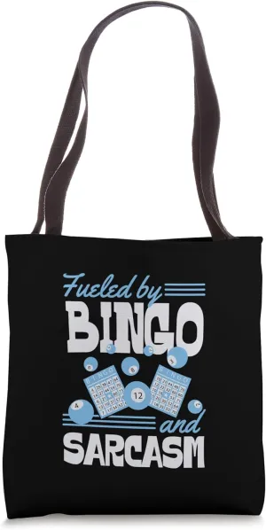 Fueled By Bingo And Sarcasm Sassy Bingo Queen Tote Bag