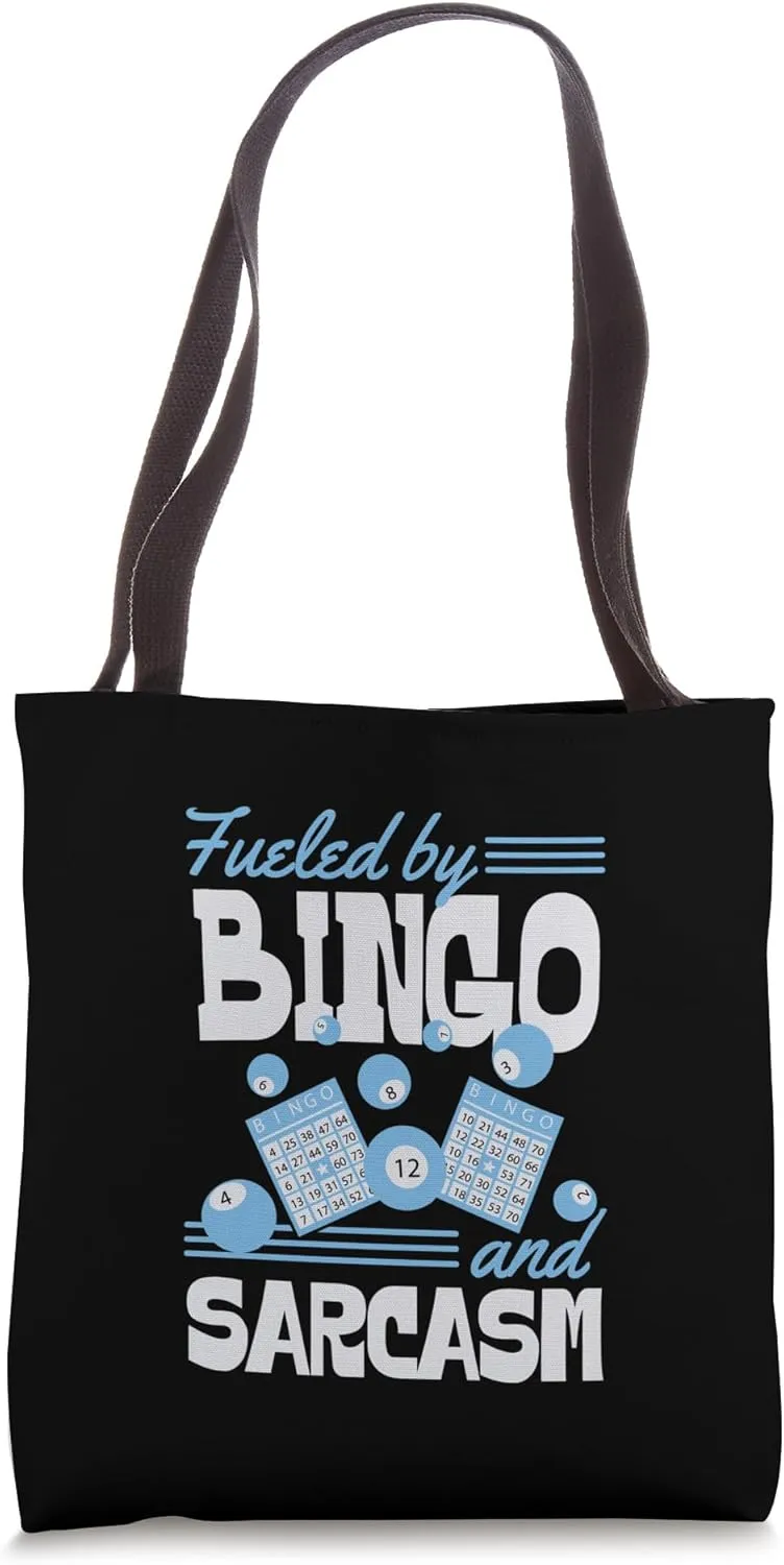 Fueled By Bingo And Sarcasm Sassy Bingo Queen Tote Bag