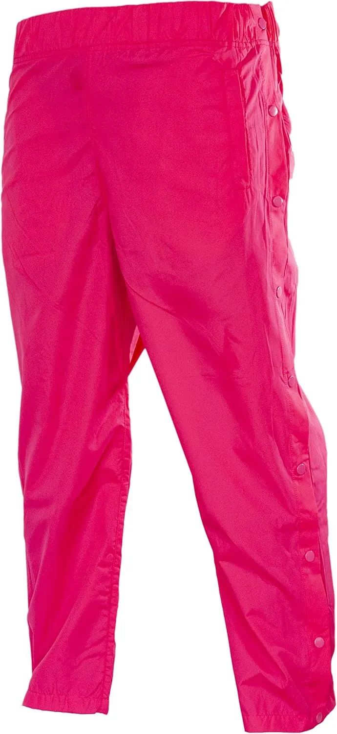 Funny Guy Mugs Tear Away Pull On Pants - Post-Surgery Snap Button Tearaway Elastic Waist Pants - Retro Windbreaker Pants