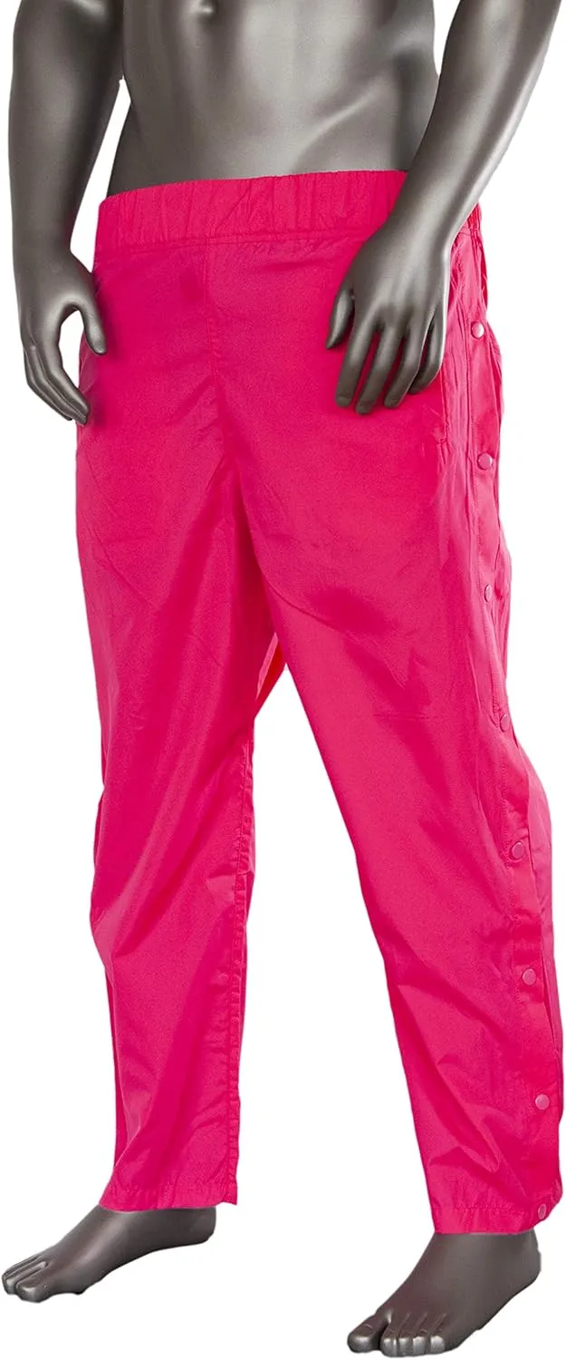 Funny Guy Mugs Tear Away Pull On Pants - Post-Surgery Snap Button Tearaway Elastic Waist Pants - Retro Windbreaker Pants