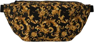 Gold Retro Luxury Pattern Fanny Pack For Women Man, Waist Belt Bag Crossbody For Sports Travel Hiking Running Jogging