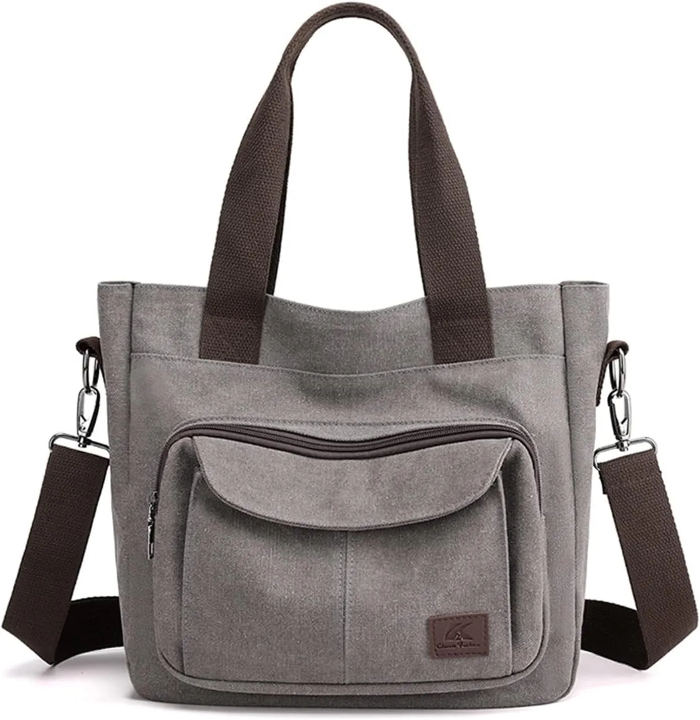 Handbags Women's Canvas Tote Purse Shoulder Crossbody Bag Lightweight Multi-Pocket Work Top Handle Bags
