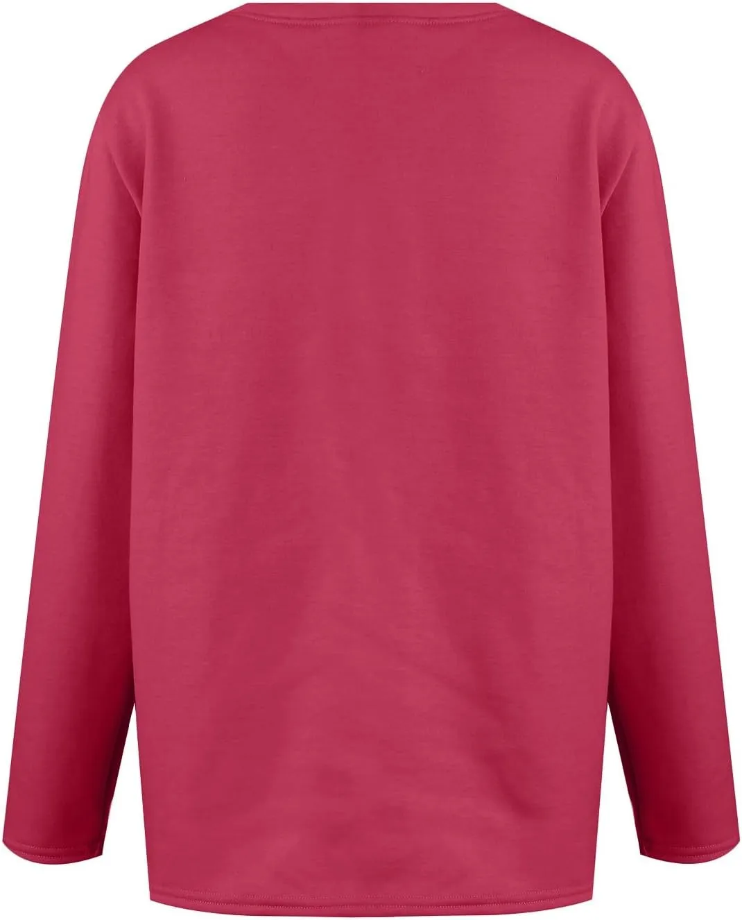HXHYQKP Fleece Lined Sweatshirt Women's Sherpa Lined Sweatshirt Winter Warm Fleece Crewneck Pullover Loungewear