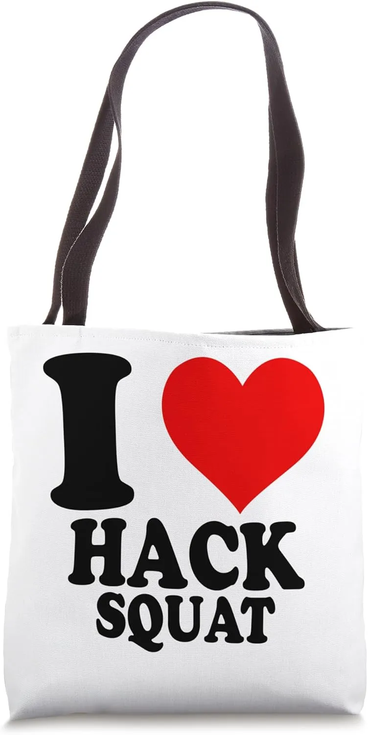 I Love Hack Squat Tote Bag