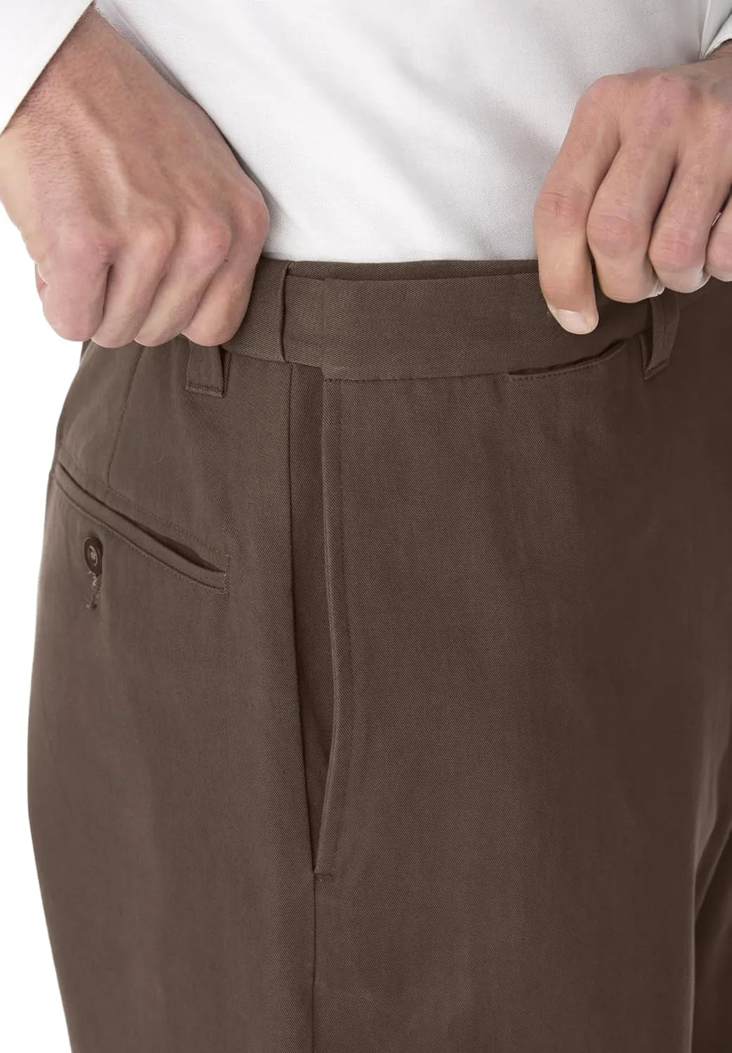 KingSize Men's Big & Tall Tall Wide Leg Wrinkle Free Expandable Waist Pant