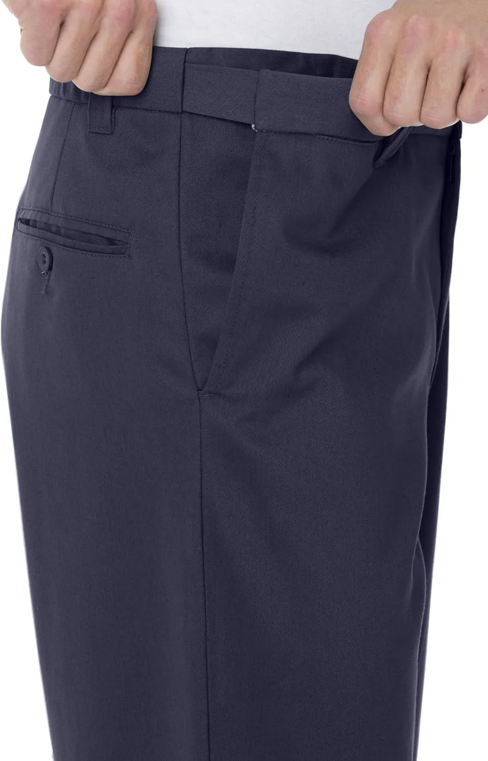 KingSize Men's Big & Tall Tall Wide Leg Wrinkle Free Expandable Waist Pant