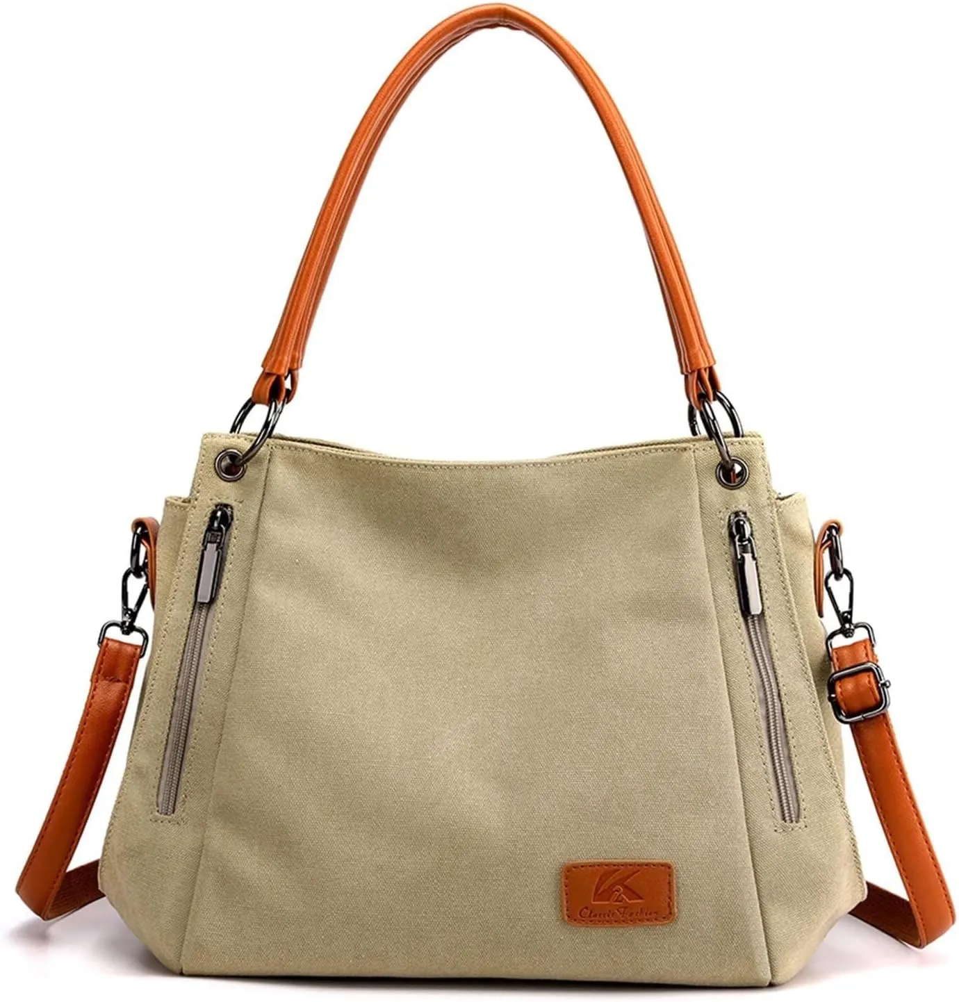 Large Daily Purse Handbag Work Bags Women's Simple Cloth Bag Canvas Tote Purse Vintage Shoulder Crossbody Hobo