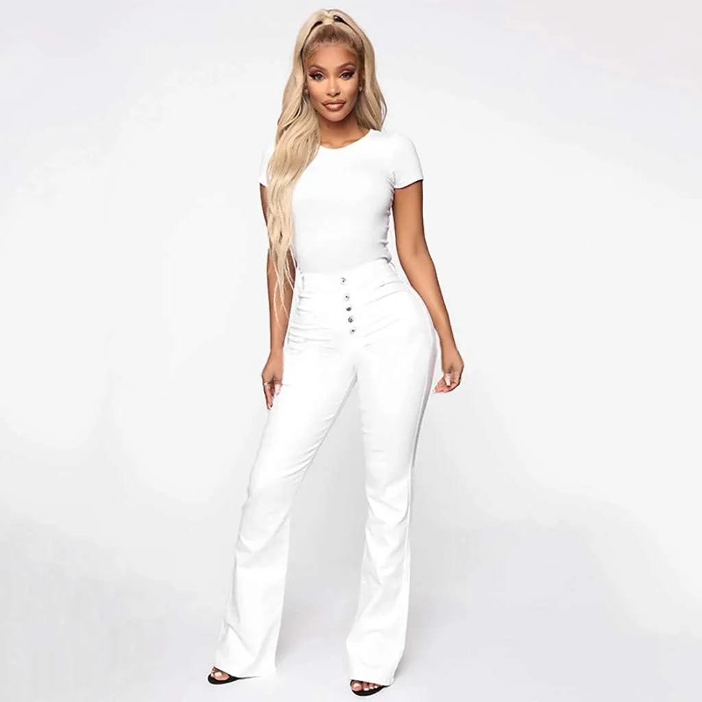 LCMTWX Black Pants for Women Poket Waisted Pants Trousers Up Womens Casual Women's Jeans Black Pants for Women Clothes for