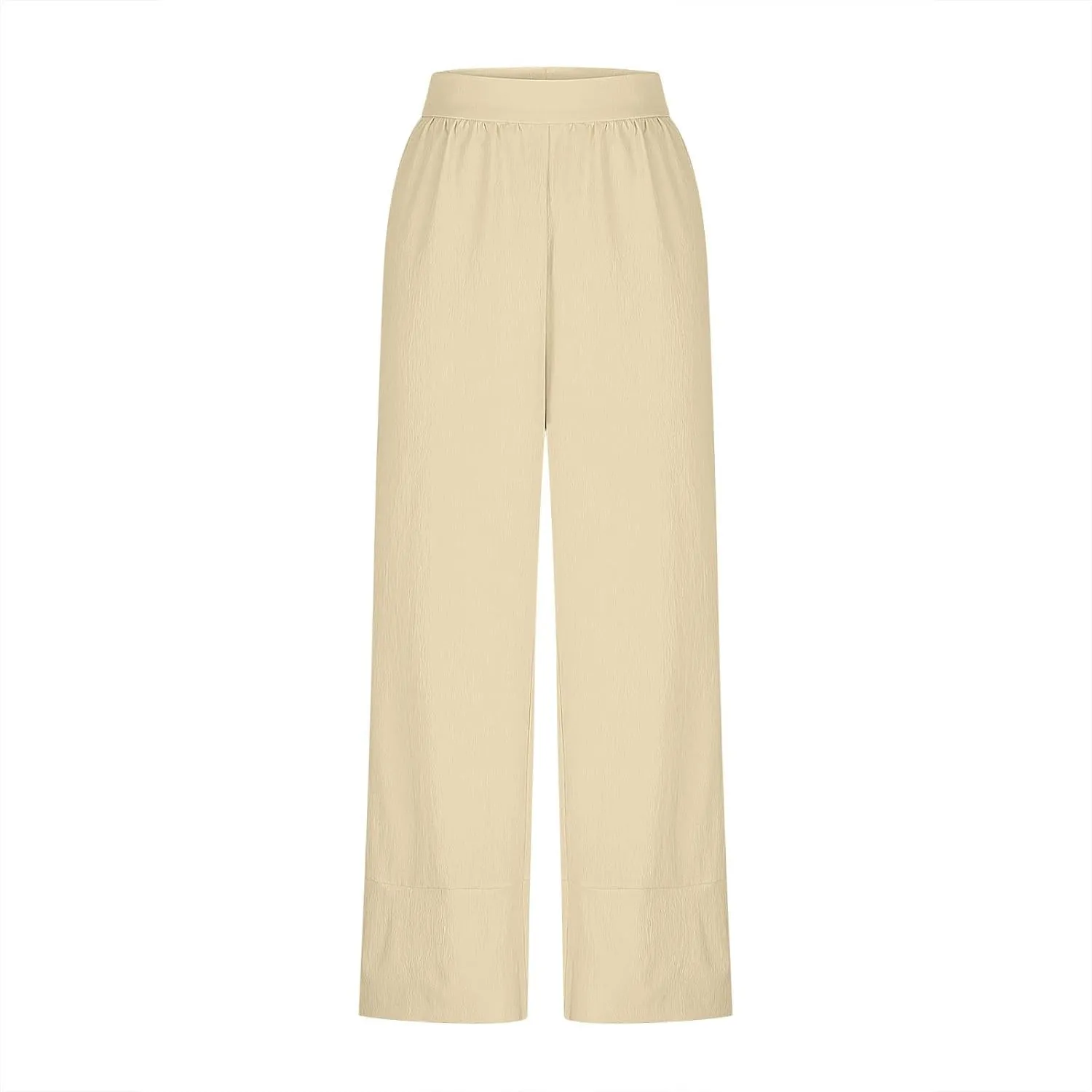 Liene Pants for Women,Womens Casual Summer 2025 Drawstring Elastic High Waist Pant Comfy Woman Trousers