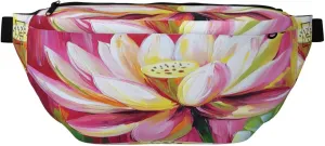 Lotus Flower Fanny Pack For Women Man, Waist Belt Bag Crossbody For Sports Travel Hiking Running Jogging