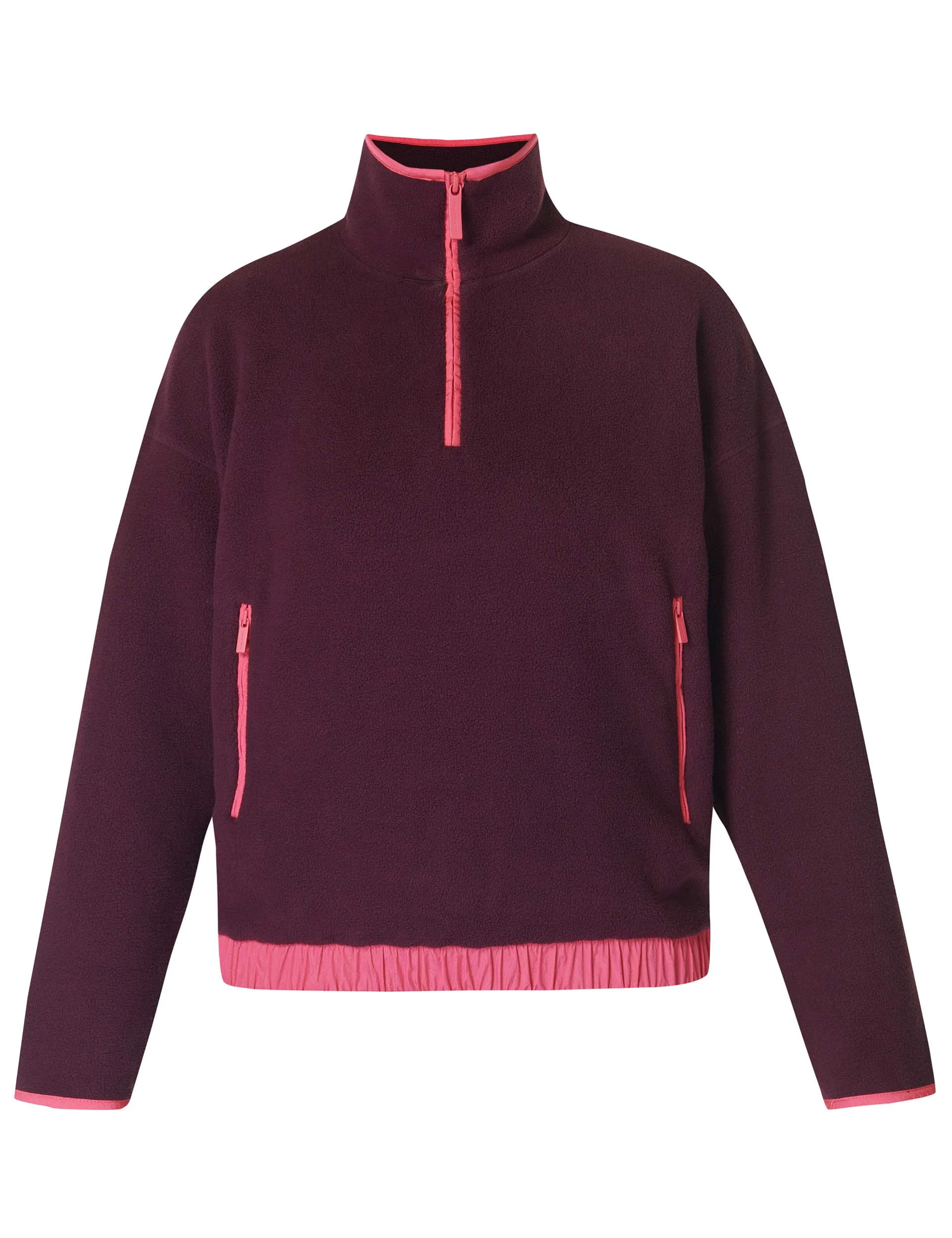Mallow Half Zip Pullover - Midnight Cherry Purple
