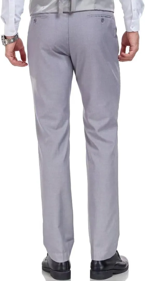 Men's Dress Pants Slim Fit Black Navy Dress Pants Trousers for Men Formal Suit Pants Casual Slacks