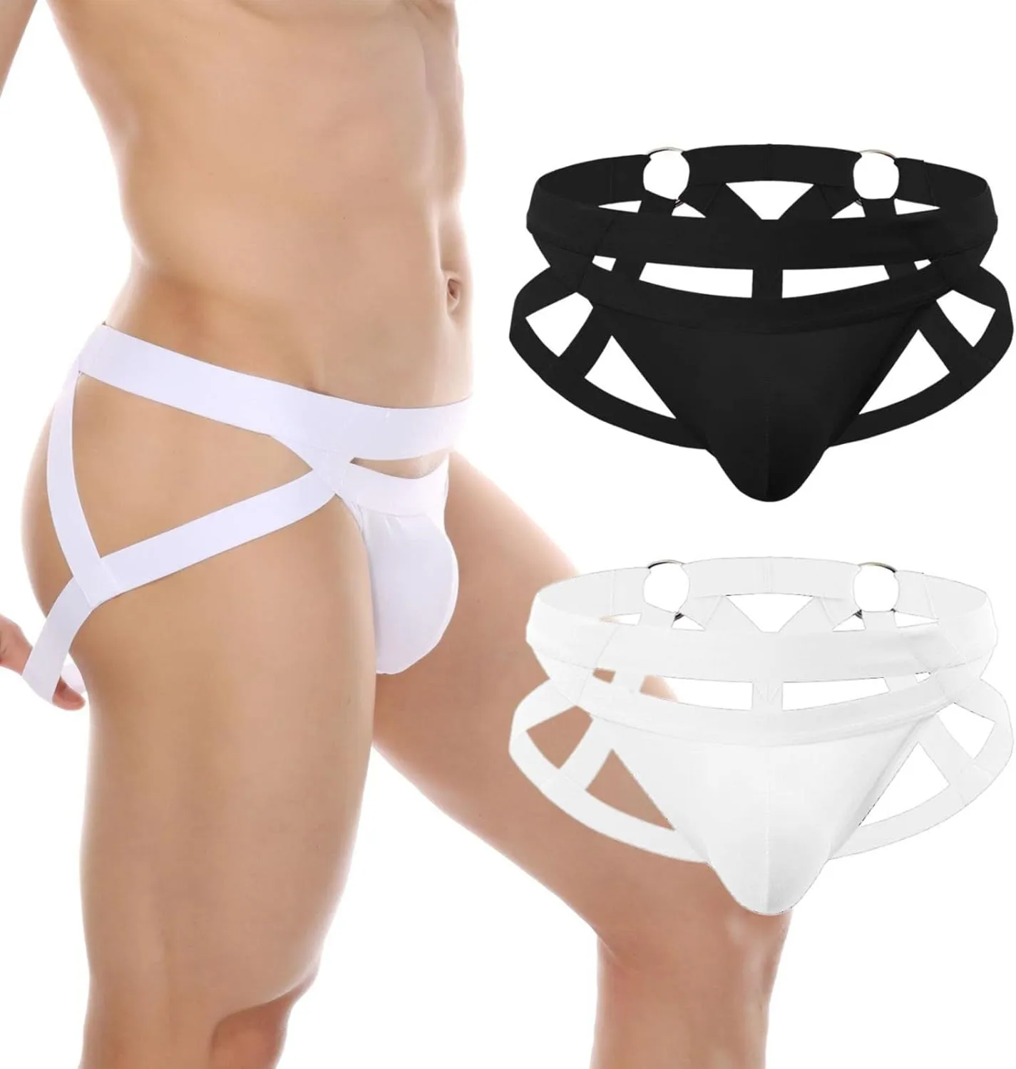 Men's Erotic Underwear Mens Thongs Underwear Sexy Low Rise Briefs Mesh Bulge Pouch Underwear for Men Clubwear