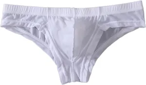 Men's Sexy Mankini Costume Suspender Thong Underwear Sexy Briefs Suspender Swimsuit Swimwear Thong Underwear for Men White