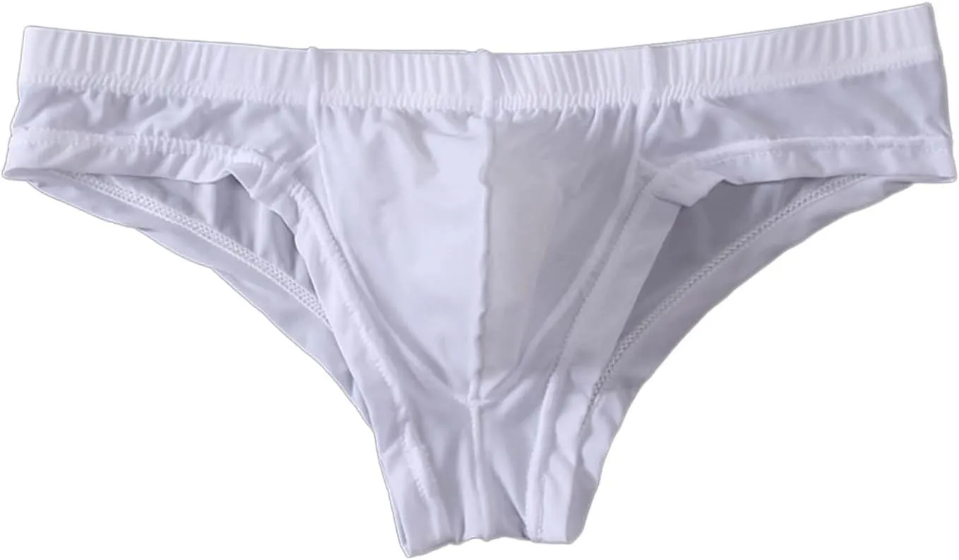 Men's Sexy Mankini Costume Suspender Thong Underwear Sexy Briefs Suspender Swimsuit Swimwear Thong Underwear for Men White
