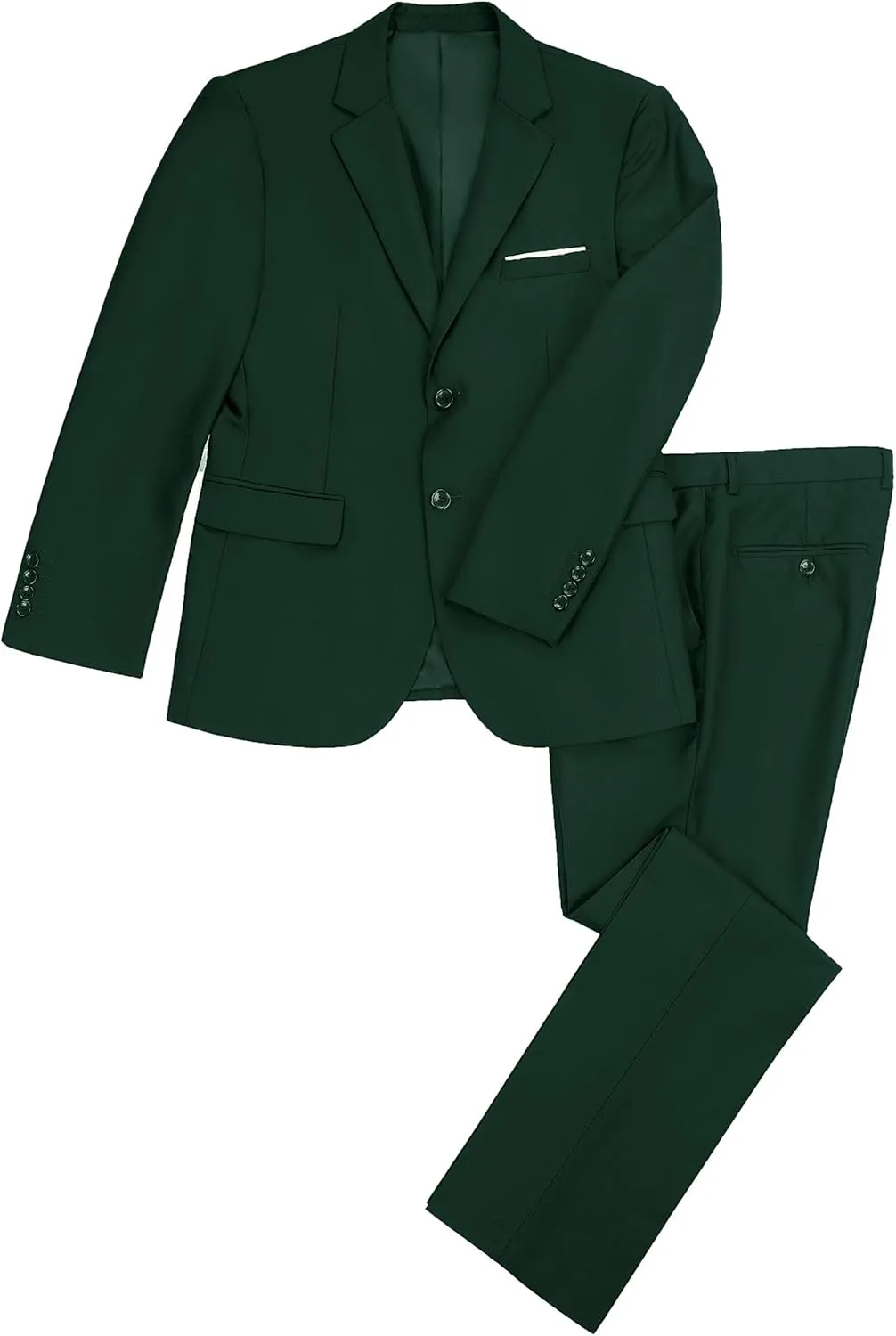 Mens Suits Slim Fit 2 Piece, Solid Blazer Pants Business Suit Set Prom Tuxedo Wedding Suit Jacket Pants Set