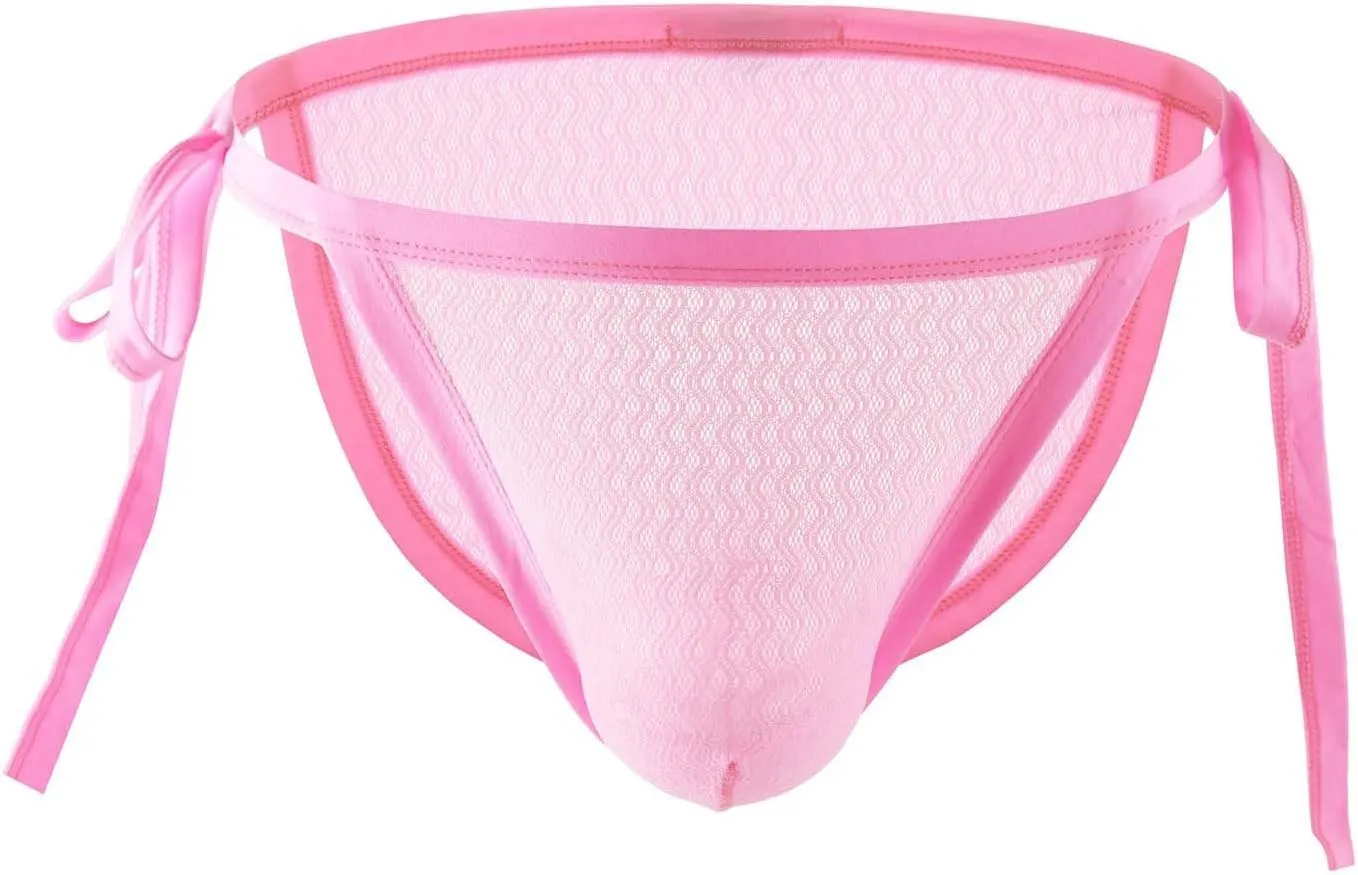 Men's Thong Swimwear Sexy G-String Briefs Underwear Swimsuit Mens String Bikini Briefs Underwear High Cut Panties