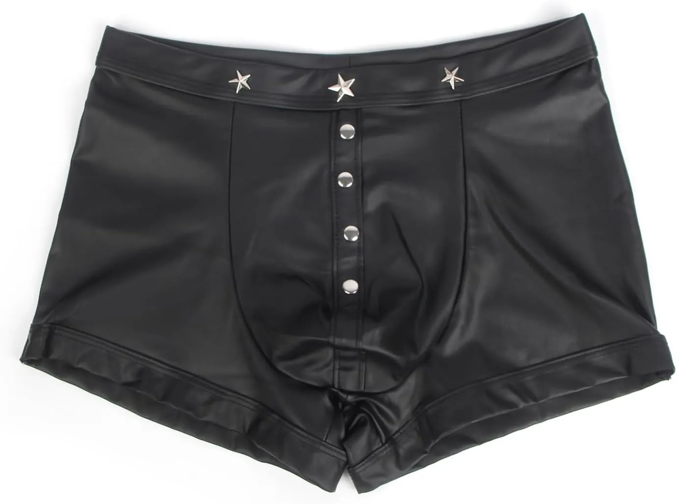 Men's Underwear Boxer Brifs Sexy Shorts Underwear Mens Lingerie Panties Trunks with Bulge Pouch Black S-2XL