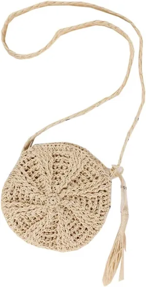 Mobile Phone Straw Bag Women Cross Body Bags Summer Girl Beach Messenger Bag
